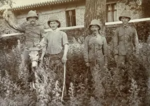 Inniskilling: British soldiers with a donkey in China