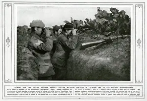 Sharpshooters: British soldiers engaged in locating the enemy