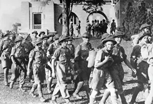Survivors: British soldiers after surrender of Singapore, 1942