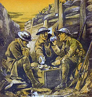 Privates: British soldiers in a trench