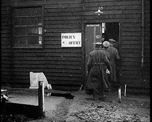 Prefabricated: British Soldiers Walking Into A Prefabricated