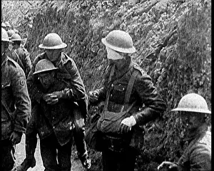 Piggy: British Soldiers Walking Through A Trench