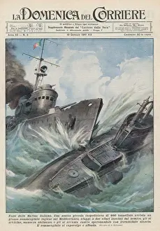 Heroically: BRITISH SUB RAMMED