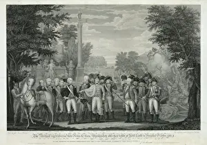 Prosperity: The British surrendering their arms to Gen. Washington after