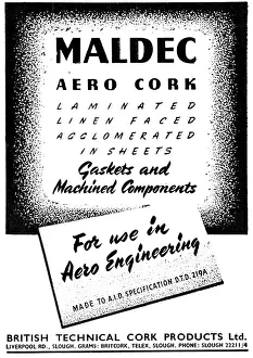 Machined: British Technical Cork. Aero Cork. Gaskets & Machined Parts