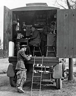 British telephone exchange for observation balloon, WW1