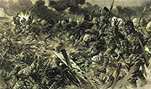 Begg: British territorials charging at Loos
