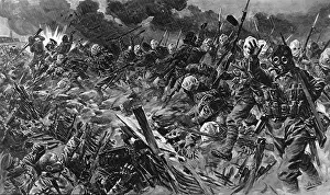 Territorials: British territorials charging at Loos