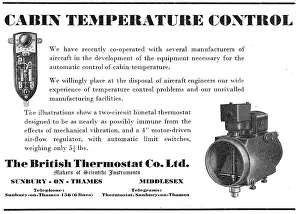 Thermostat: British Thermostat. Cabin Temperature Controls