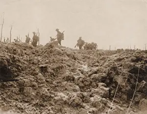 Churned: British troops, Battle of Flanders, WW1