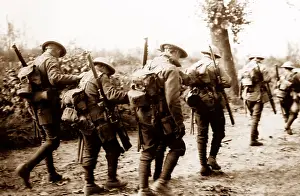 Blinded: British troops blinded by gas, Battle of Albert