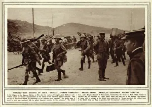 Tsing: British troops landed to co-operate against Tsing-Tau