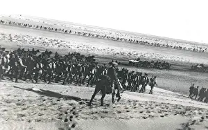 Anglian: British troops marching to El Arish, Egypt, WW1