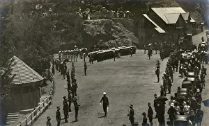 Simla: British troops on parade, Simla, Himachal Pradesh, India