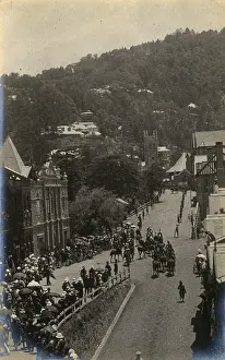 Simla: British troops on parade, Simla, Himachal Pradesh, India