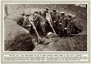 Catapults: British troops practising with new catapult