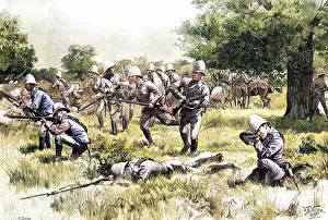 Respond: British troops respond to an attack in Burma, 1890