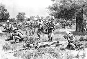 Respond: British troops respond to an attack in Burma, 1890