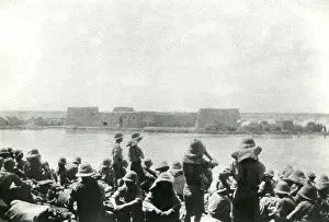 Baghdad: British troops on the way to Baghdad, Mesopotamia, WW1