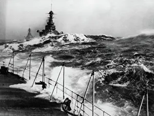 Ramillies: British warships. Recording of the
