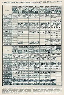 Ample: BRITISH WWI RATION CHART