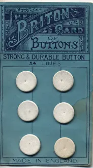 Fastening: The Briton card of Buttons - linen covered buttons