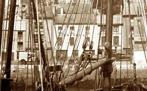 Brixham: Brixham quayside, Devon - circa 1920s