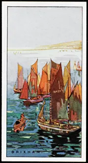 Brixham: Brixham Trawlers (Cigarette card)