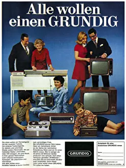 Wollen: broadcast, television, advertising, Grundig slogan