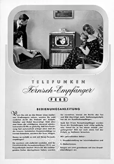 Telefunken: broadcast, television, instruction manual, Telefunken