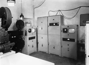 Rundfunk: broadcast, television, technics, telecine room