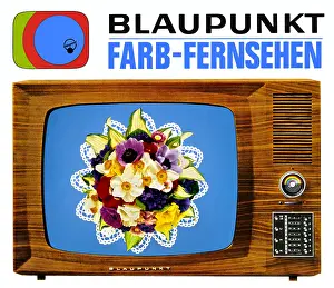 Diagonal: broadcast, television, TV set, typ Blaupunkt