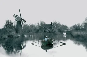Stalham: The Broads, Hunsett Mill on River Ant at Stalham c1925