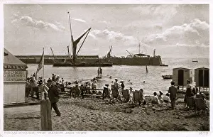 Sunbathers: Broadstairs, Kent - The Sands and Pier