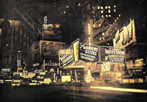 Superimposed: Broadway, New York, 1945