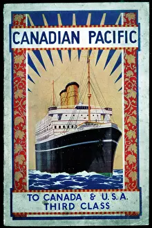 Steamships: Brochure cover, Canadian Pacific