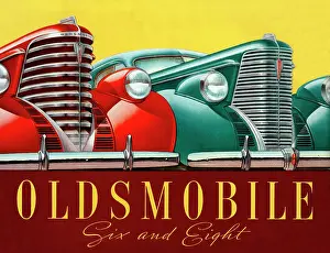 Fender: Brochure illustration, Oldsmobile Six and Eight