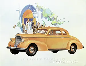 Aspirational: Brochure illustration, Oldsmobile Six