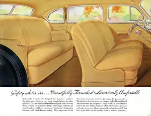 Comfortable: Brochure illustration, Oldsmobile car