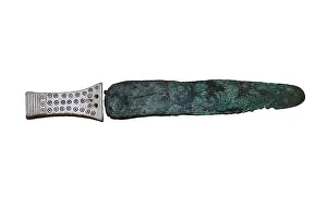 Rivets: Bronze dagger. From Ghar Mirdum, Malta. Bronze Age