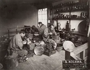 Craftsmen: Bronze goods workshop, Japan