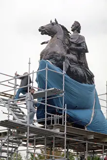Installed: Bronze Horseman monument, 1997