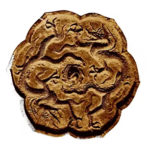 Dragons: Bronze Mirror from 10th~14th century Koryeo Dynasty, Korea