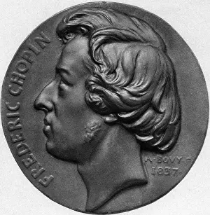 Chopin: Bronze Relief