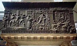 Panels: Bronze relief on Pulpit of the Passion, by Donatello
