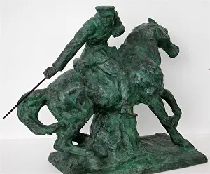 Artistes: Bronze sculpture of a WWI British trooper