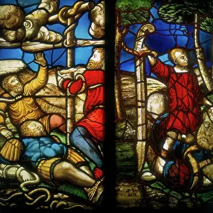 Dirck: The bronze serpent (stained glass