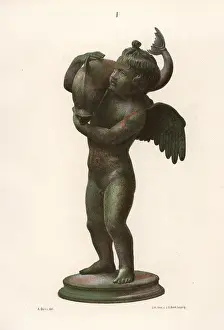 Butts: Bronze statue of an Amorino (infant cupid)