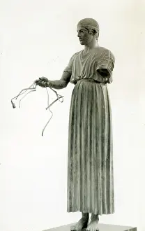 Charioteer: Bronze Statue of The Charioteer (c.470 BC) - Delphi, Greece