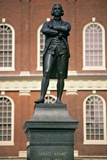 Faneuil: Bronze Statue of Samuel Adams Boston Massachusetts, USA